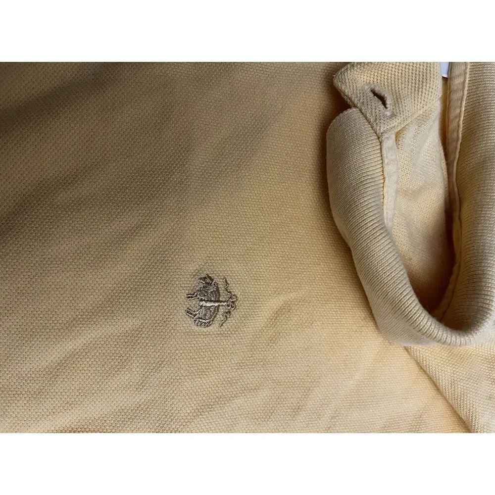 Brooks‎ Brothers 346 Men's Polo Shirt Size XL Yellow Original Fit 100% Cotton